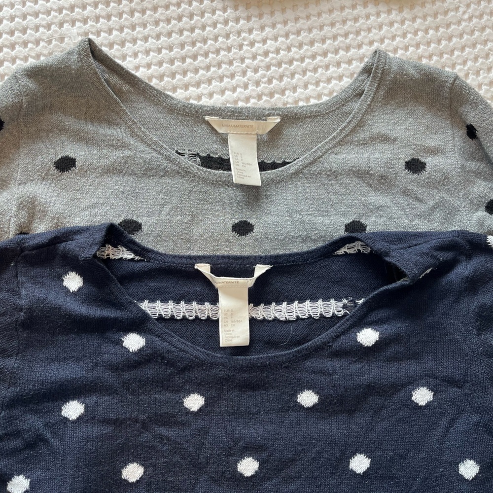 2 H&M MAMA MATERNITY SWEATERS | SMALL